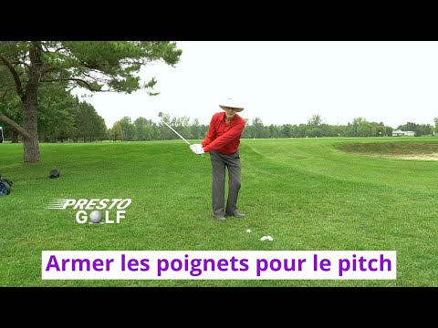 Quebrar las muñecas para el pitch en el golf