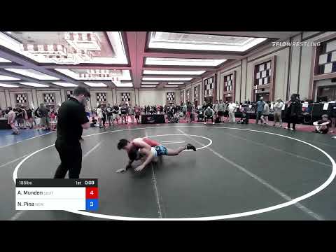 195 Lbs Rr Rnd 1 - Aethan Munden, South Side Wrestling Club Vs Nazareth Pina, New Jersey 8d6f
