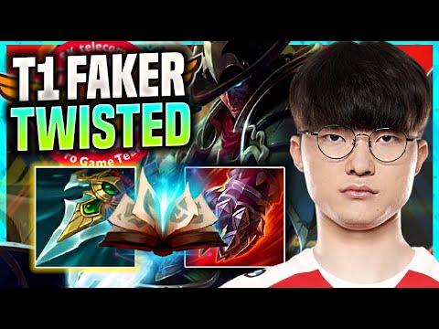 FAKER DOMINATING TWISTED FATE! - T1 Faker Plays Twisted Fate Mid vs Lucian! | Season 11
