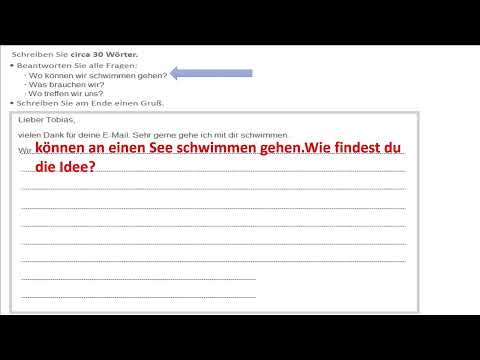 ÖSD A1 │ SCHREIBEN │ Letter writing (A1 german exam) Nr.11