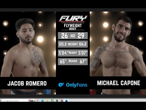 Fury 74 Prelims Jacob Romero vs Michael Capone