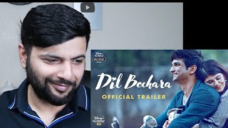 Dil Bechara | Official Trailer Reaction | Sushant Singh Rajput | Sanjana Sanghi
