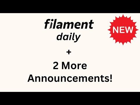 I've Launched THREE New Filament Things