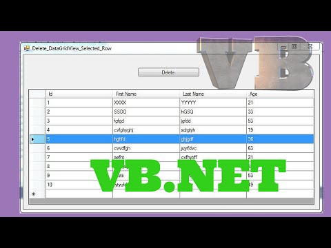 VB.NET - How To Delete A DataGridView Selected Row Using VB.NET [ With Source Code ]