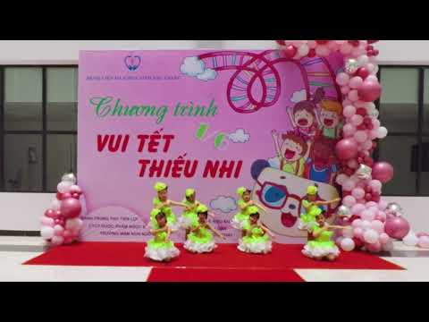 Hát múa "Tiếng ca mùa hè" của các ban nhỏ 5 tuổi Trường Mầm non Ngô Quyền thành phố Bắc Giang