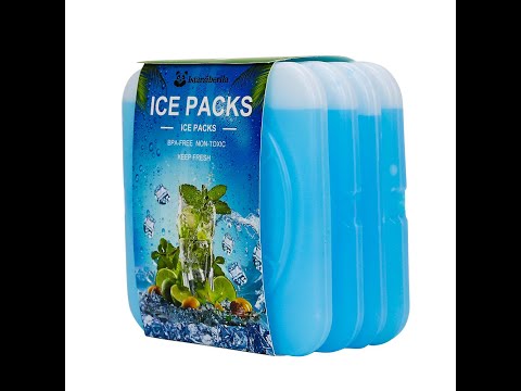Fit fresh lunch box slim thin cool cooler gel ice pack brick for food storage ice box