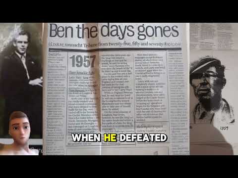 Bare knuckle fight  the king Ward vs Big Davey Sweeney newspaper report on the fight 1957