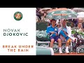 French open in the rain with Novak Djokovic - YouTube