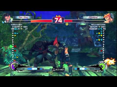 YaMatsuMin [Dudley] Vs WEareMEGANE [Adon] SSF4 AE Japanese Online Ranked Matches