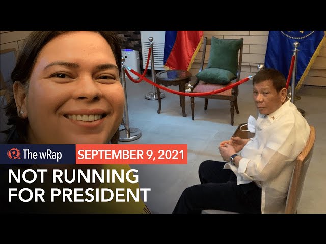 Sara Duterte says she’s not running for president