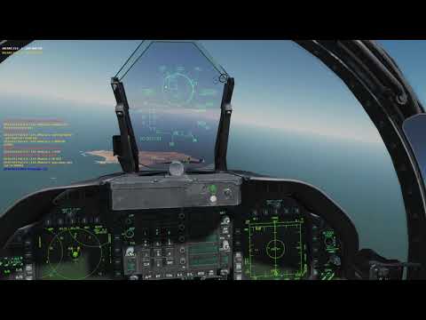 DCS World PvP F-18 Vs F-14, Notching Aim-54s under 8nms.