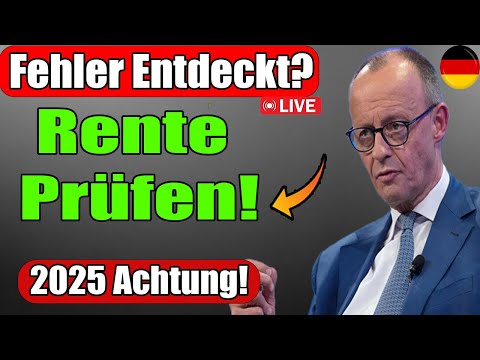 Rentenberechnung 2025 ⚠️ Diese Fehler im Rentenbescheid kosten Sie Geld – Jetzt prüfen!
