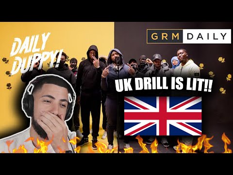 AMERICAN REACTS TO UK RAP | Headie One - Daily Duppy | GRM Daily REACTION!! I GOT LOST!!!