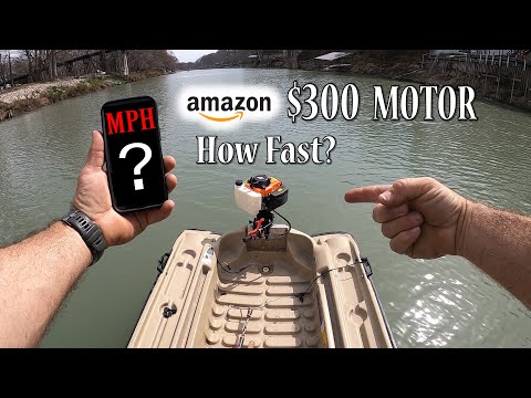How Fast is a $300 AMAZON Outboard Motor? Surprising!!
