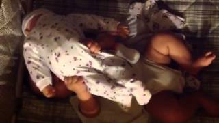 Gavin playing with baby doll 1