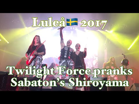 Sabaton (with Twilight Force prank) - LIVE - Shiroyama - Luleå 2017.04.01 4K