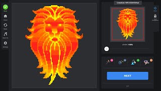 Pixel Art Coloring Book Playing with Settings