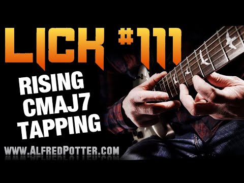 Lick #111 - Rising CMaj7 Tapping