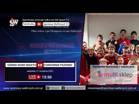 LIVE: Liga Okręgowa: Górnik Nowe Miasto - Cukrownik Pszenno