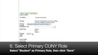 How to Modify your CUNY Portal Account Students
