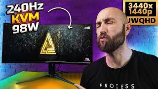 MSI MPG 346CQRF X24 🔥 34” UWQHD + 240Hz FAST VA con HDMI 2.1 + USB-C 98W + KVM