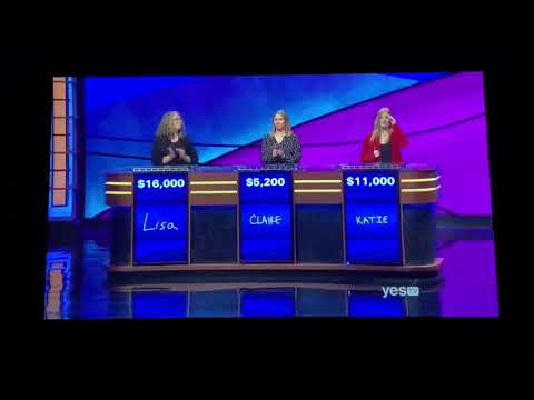 Double Jeopardy, Lisa Warne-Magro Day 3 - 3rd Daily Double (1/9/20)