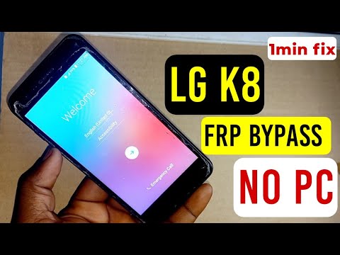Lg K8 (LM-X210) Frp Bypass/Unlock Google Account Lock | YouTube Update Fixed || Without Pc