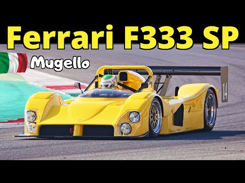 Ferrari F333 SP, the Racing Barchetta powered by 650Hp F1 V12 Engine - EPIC Sound at Mugello Circuit