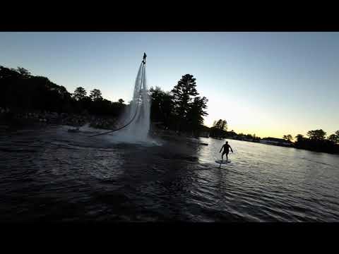 FPV drone chasing water skiers, Show Ski Canada reel