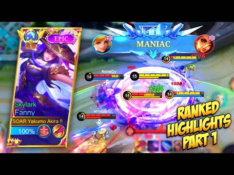 FANNY: BEST SATISFYING RANKED HIGHLIGHTS PART 1 !! (UNTIL I REACH TOP GLOBAL FANNY)