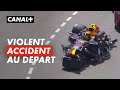 Énorme crash entre Sergio Pérez et les Haas au départ du Grand Prix de Monaco - F1