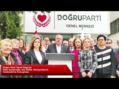Rıfat Serdaroğlu, Ata İttifak Görüşmelerini Sonlandırdı