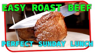 Perfect NO-FUSS Roast Beef with FANTASTIC gravy
