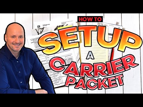 Part of a video titled How to Setup A Carrier Packet [Step By Step Instructions] - YouTube
