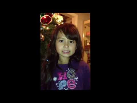 My daughter mariely singing single bells