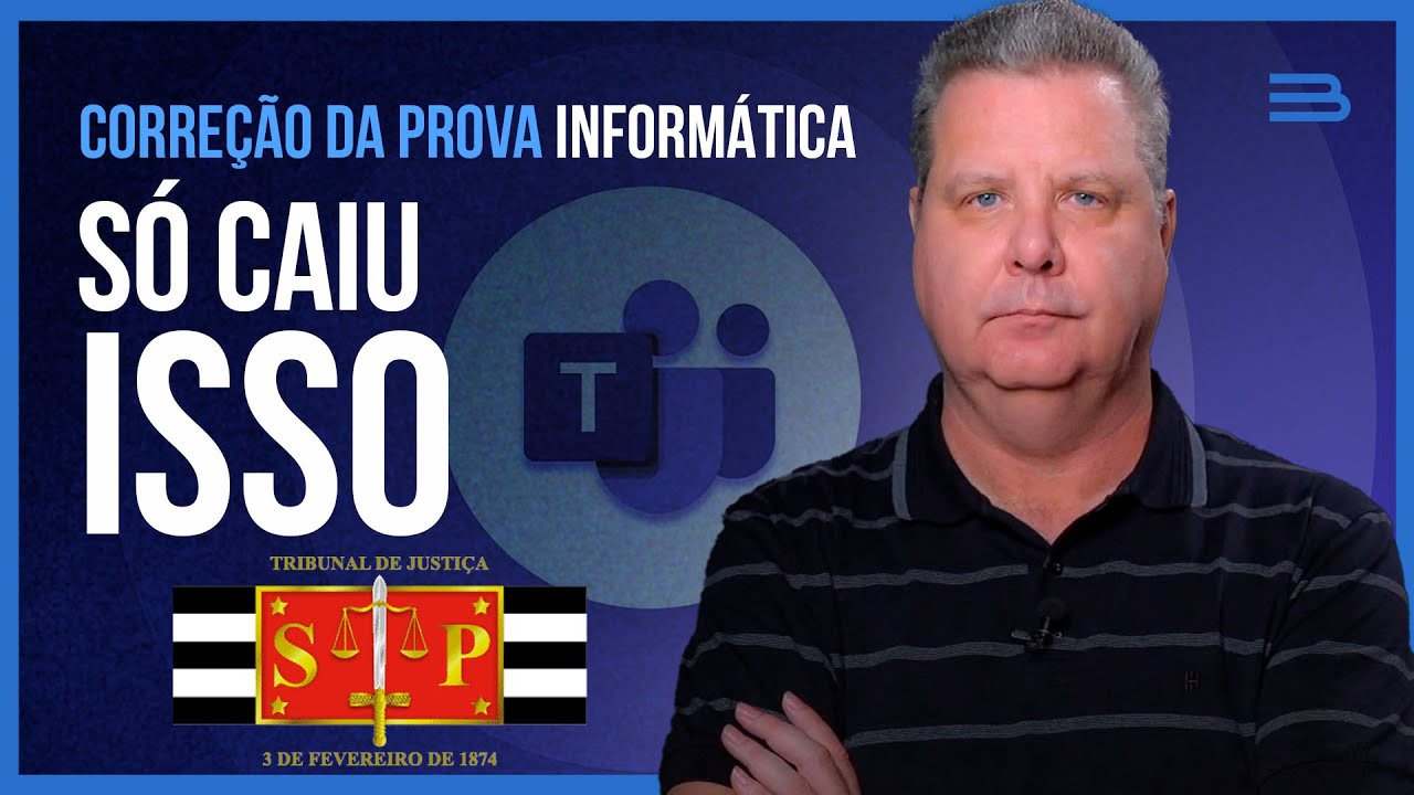 Correção da prova de escrevente TJ SP 2023 - Informática.