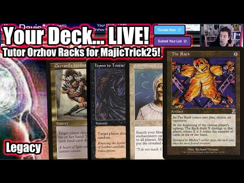 Your Deck... LIVE! Legacy Orzhov Tutor-Racks for MajicTrick25 - Rack Em Up!