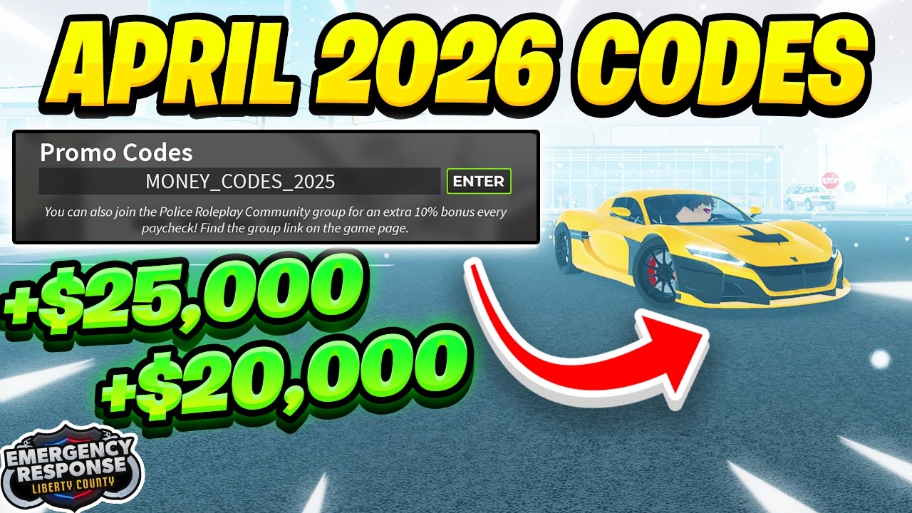 ALL WORKING CODES IN ROBLOX ERLC APRIL 2026 | Emergency Response Liberty County Codes 2026