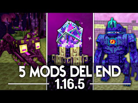 Top 5 Mods that Improve Ending for Minecraft 1.16.5 😲🌌