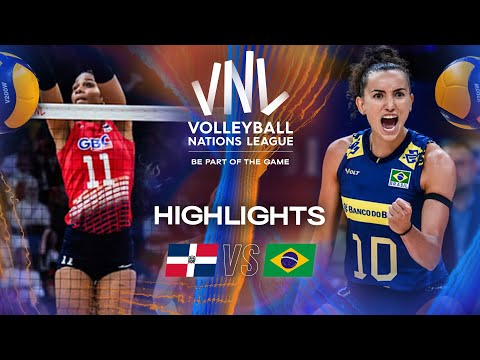 Dominican Republic 🇩🇴 vs. Brazil 🇧🇷 - Highlights | Week 2 | Women's VNL 2025