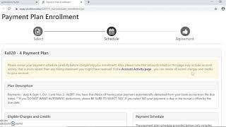How to Enroll in a Payment Plan