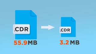 Compress Large CDR File Size  Without Losing Quality - Hindi || compress cdr file size in CorelDraw