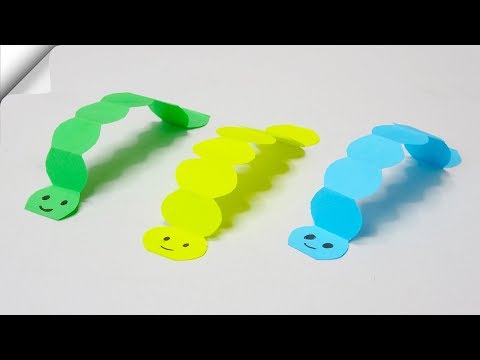 DIY paper crafts Paper worm