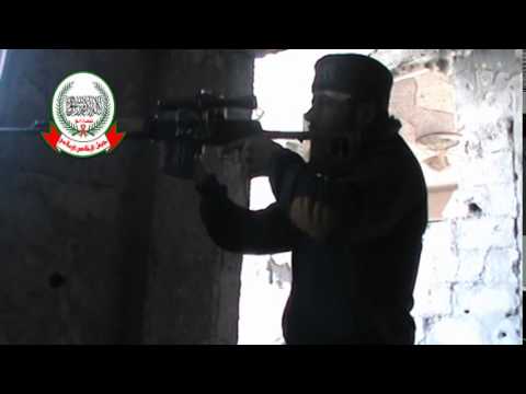 عملية قنص عناصر النظام على أسوار مطار دير الزور العسكري من قبل جيش الإخلاص