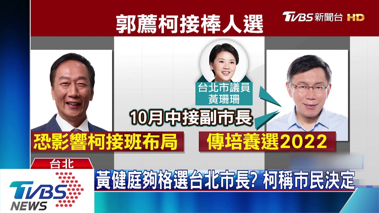 郭台銘薦黃健庭接棒2022　柯：還3年、不急