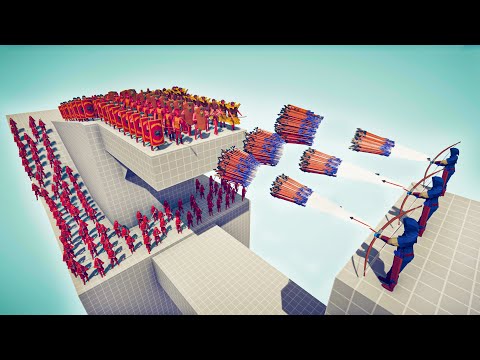 3x ARCHER GOD vs 100x UNITS - Totally Accurate Battle Simulator TABS