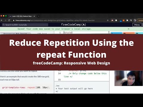 Reduce Repetition Using the repeat Function (CSS Grid) freeCodeCamp tutorial