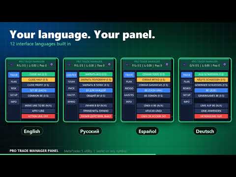Video Pro Trade Manager Panel