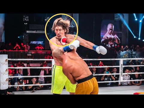 Shaolin Monk Vs Giant (Yi long vs Hong  Man Choi)