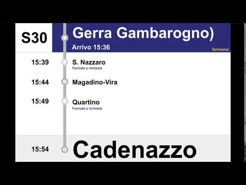 FFS Ansage - Gerra (Gambarogno) - S30 Cadenazzo